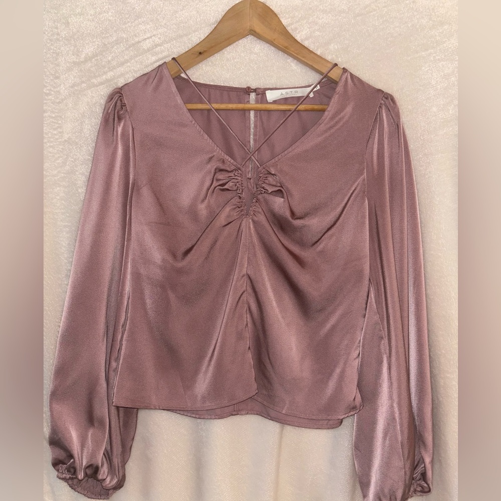 ASTR The Label silk blouse, size M